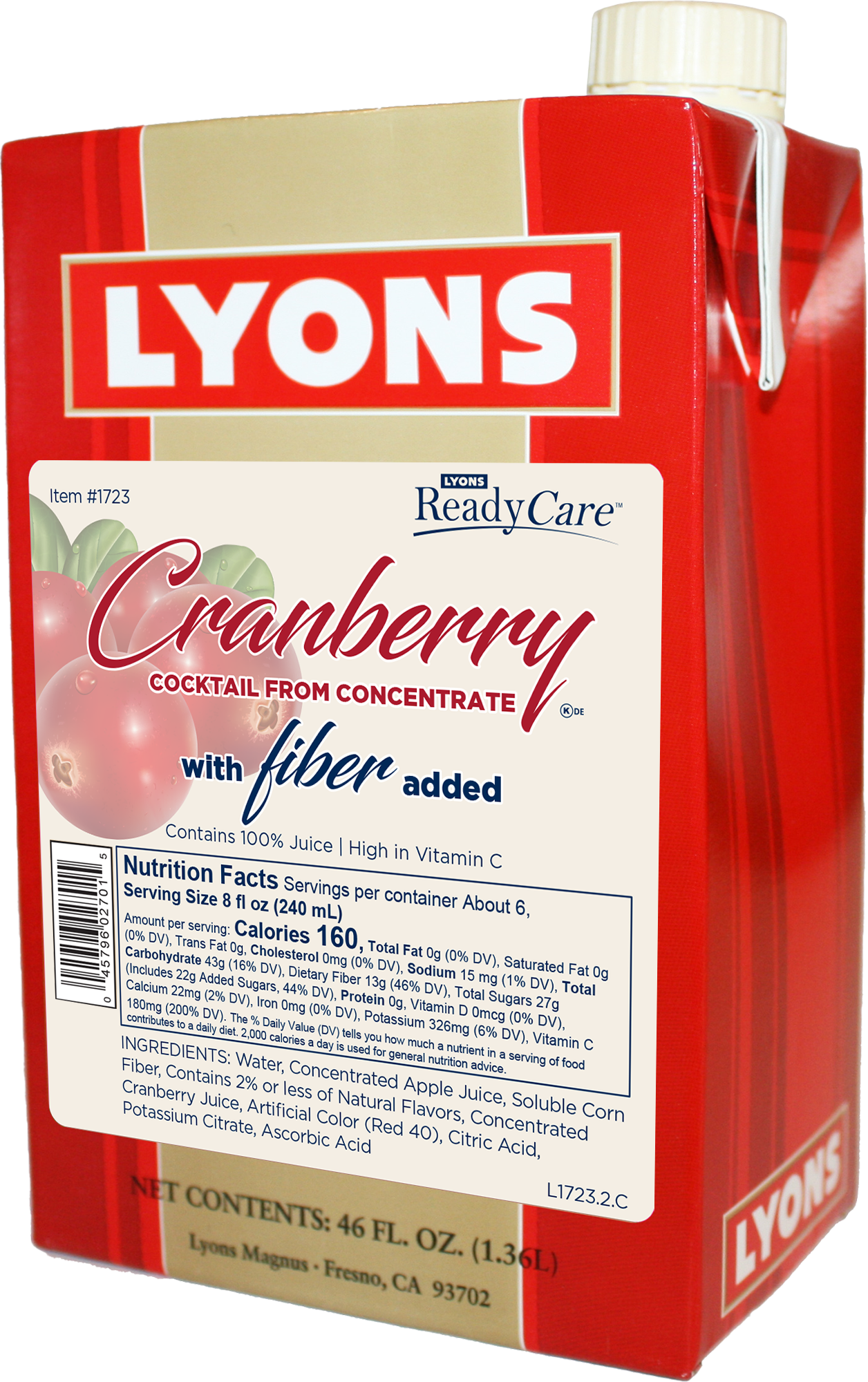 Cranberry Cocktail with Fiber – ReadyCare@Home