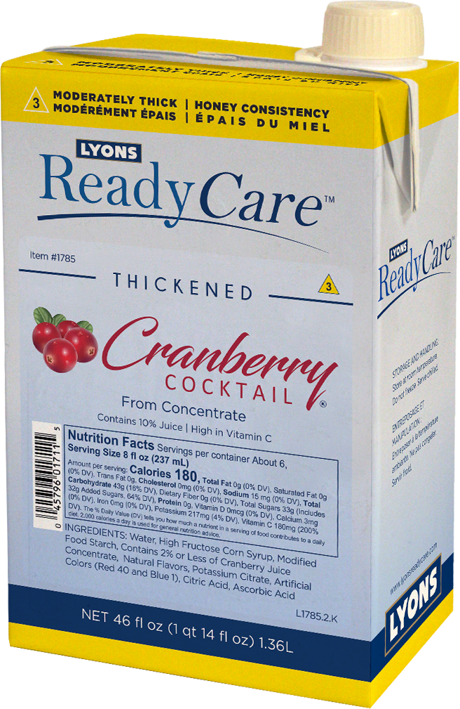 Thickened Cranberry Cocktail - Honey/Level 3 – ReadyCare@Home