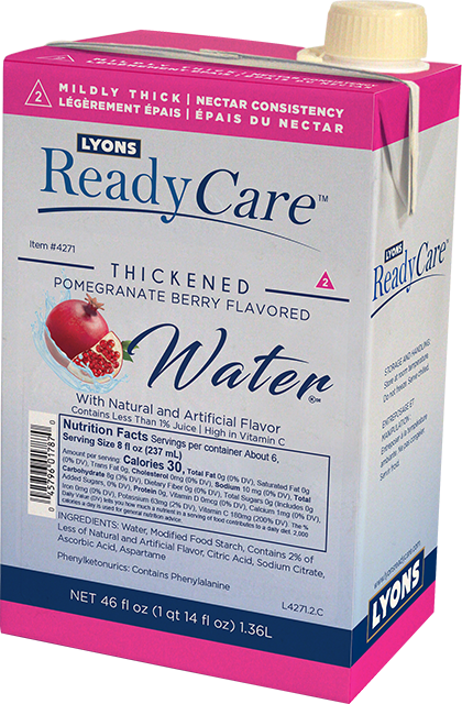 Thickened Pom Berry Flavored Water, Sugar Free - Nectar/Level 2