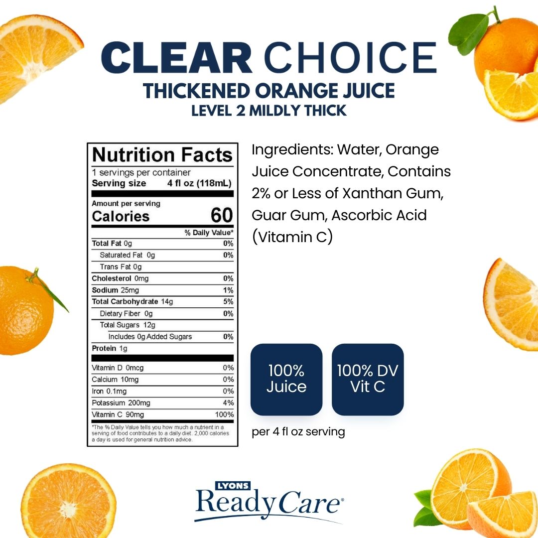 Thickened Orange Juice Nectar Level 2 ReadyCare Home