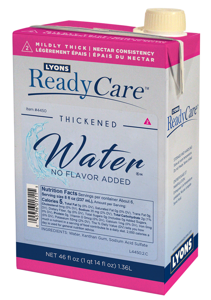 4451 Thickened Water No Flavor Added IDDSI level 2 - moderately thic0