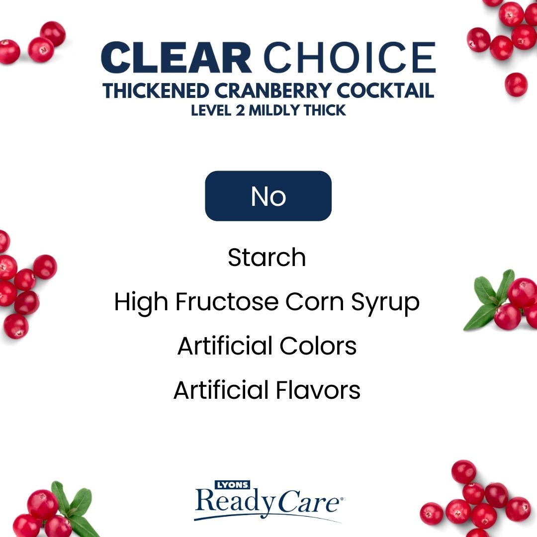 Thickened Cranberry Cocktail Nectar Level 2 ReadyCare Home